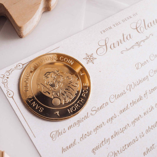 Christmas Wishing Coin With Letter