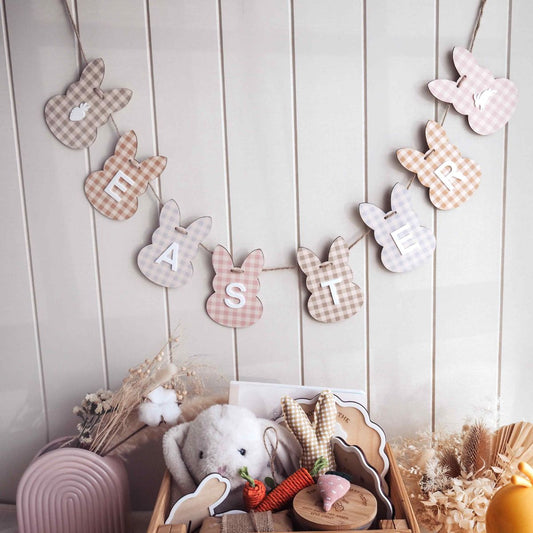 Easter Bunny Garland - Gingham