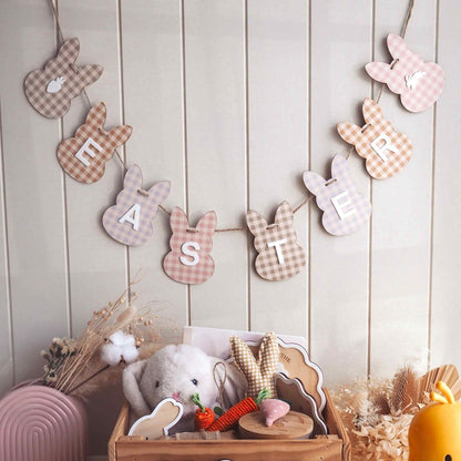 Easter Bunny Garland - Gingham