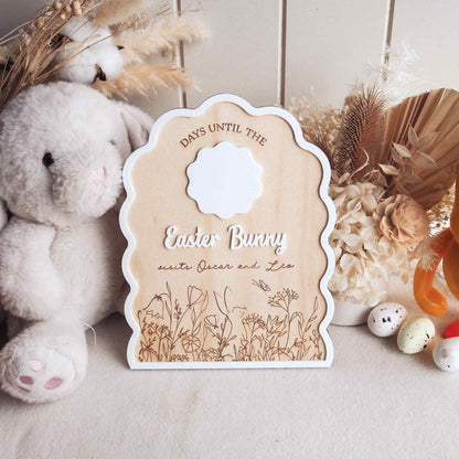 Easter Countdown Plaque - Wavy Design