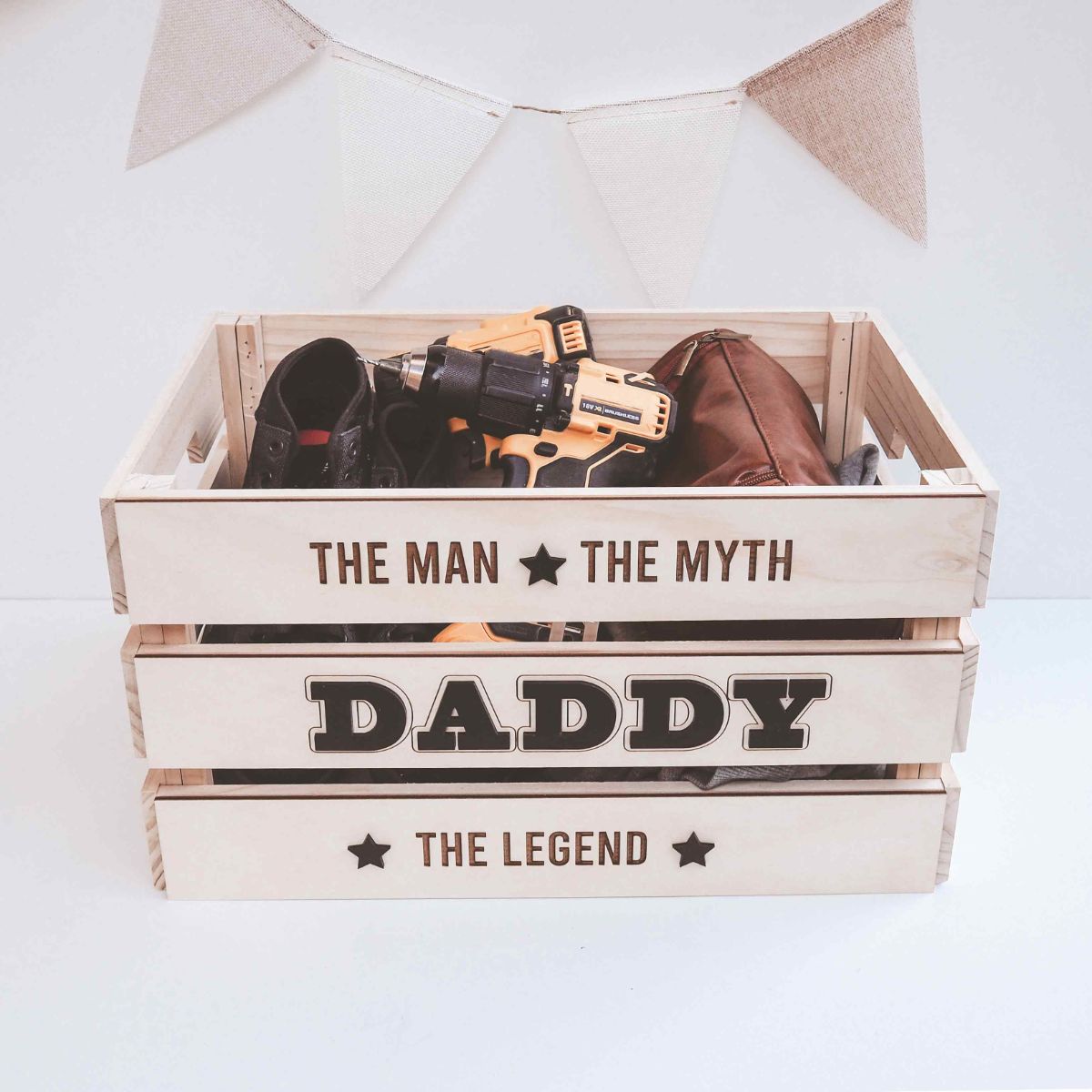 Large Wooden Father's Day Crate