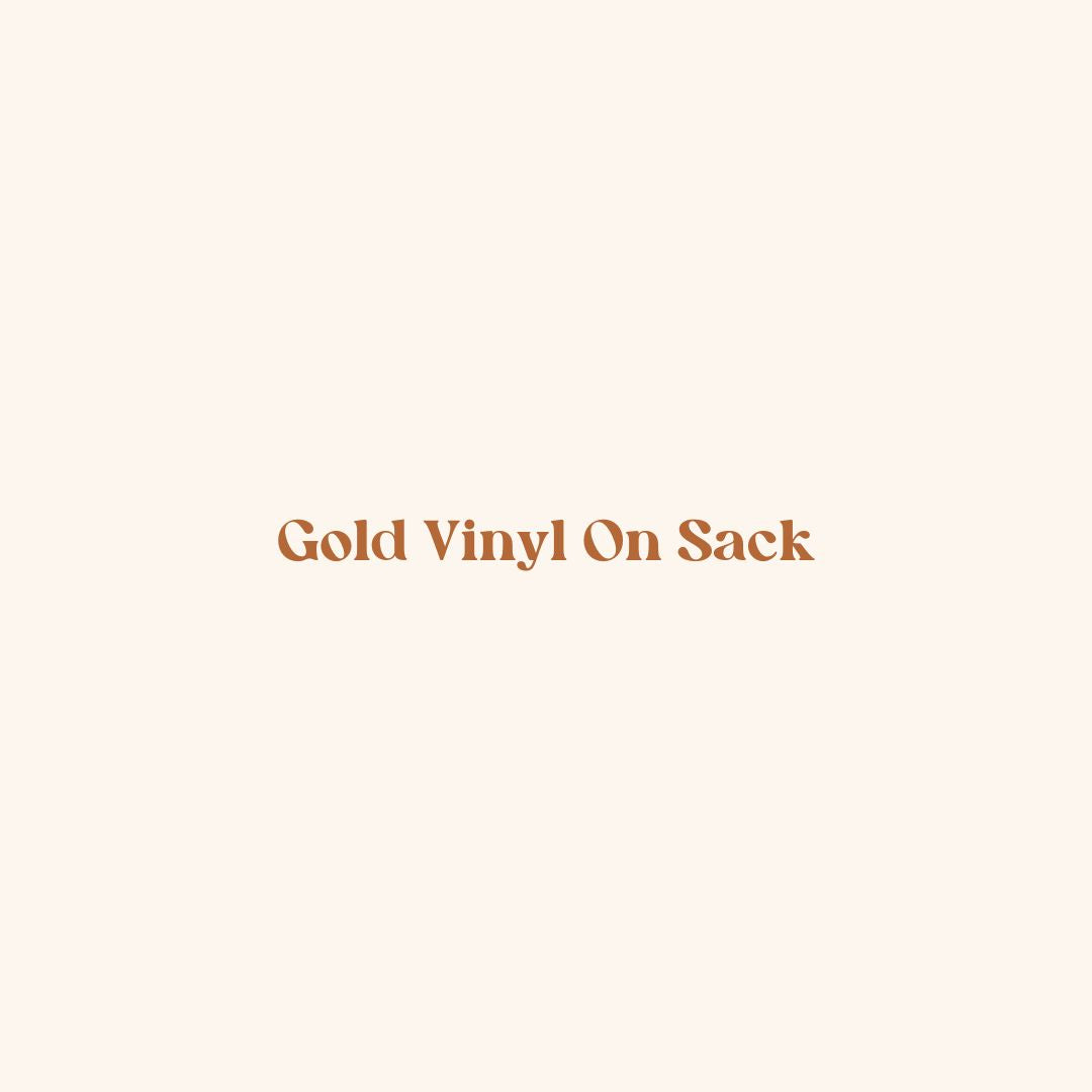 Gold Vinyl On Sack or Stockings