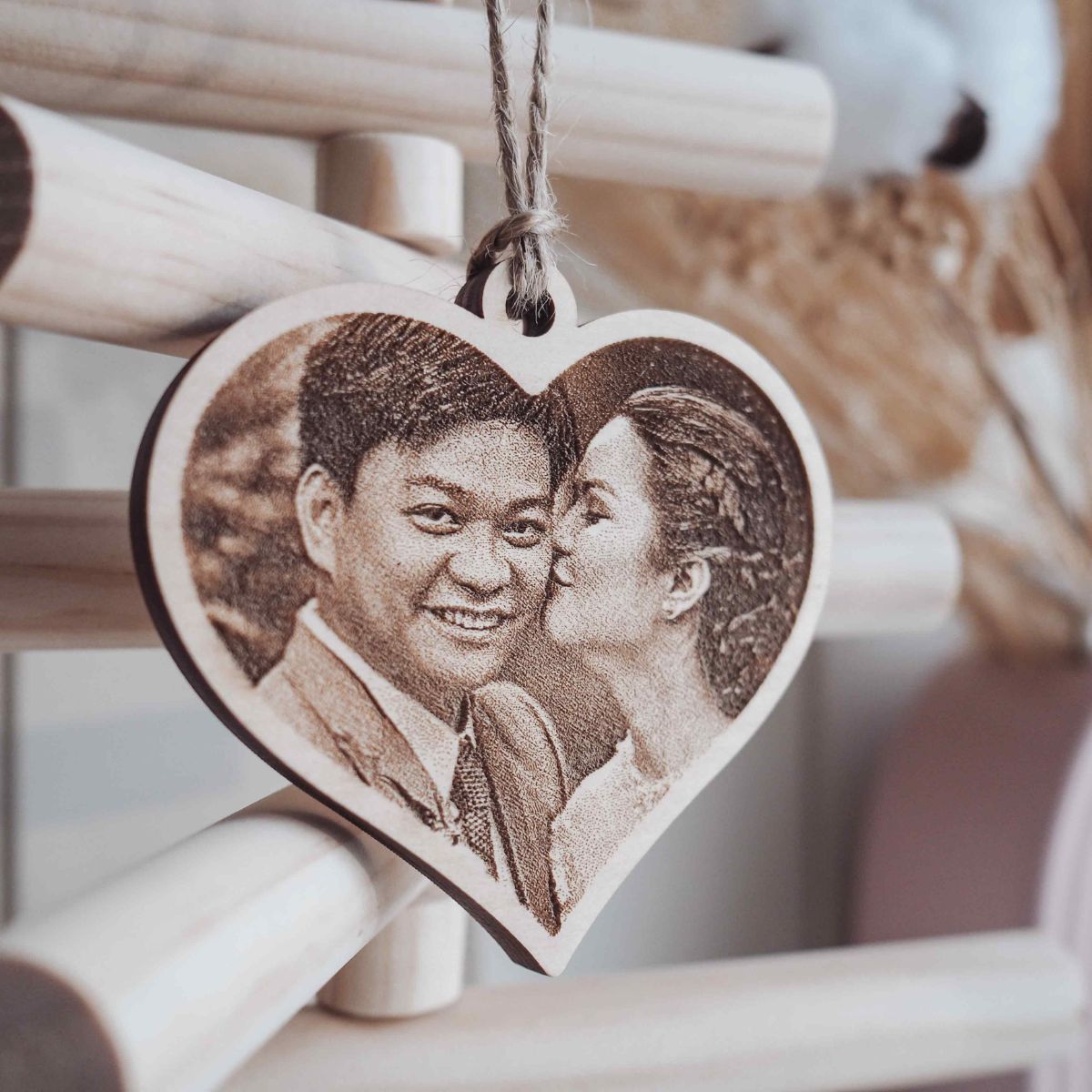 Personalised Couple Photo Ornament