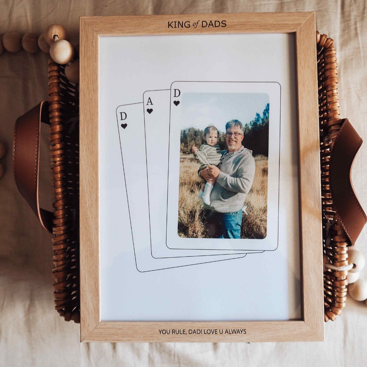 King of Dads Poker Card Frame