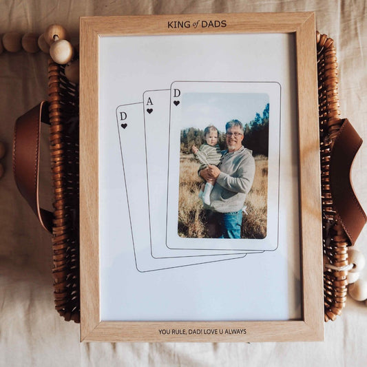 King of Dads Poker Card Frame