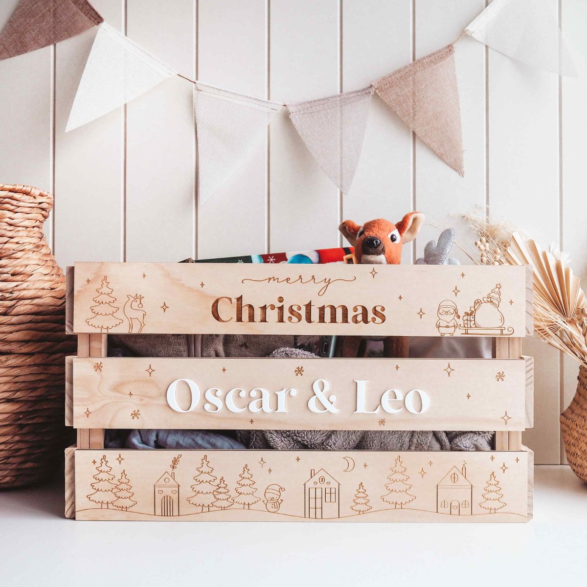 Personalised Christmas Crate - Large