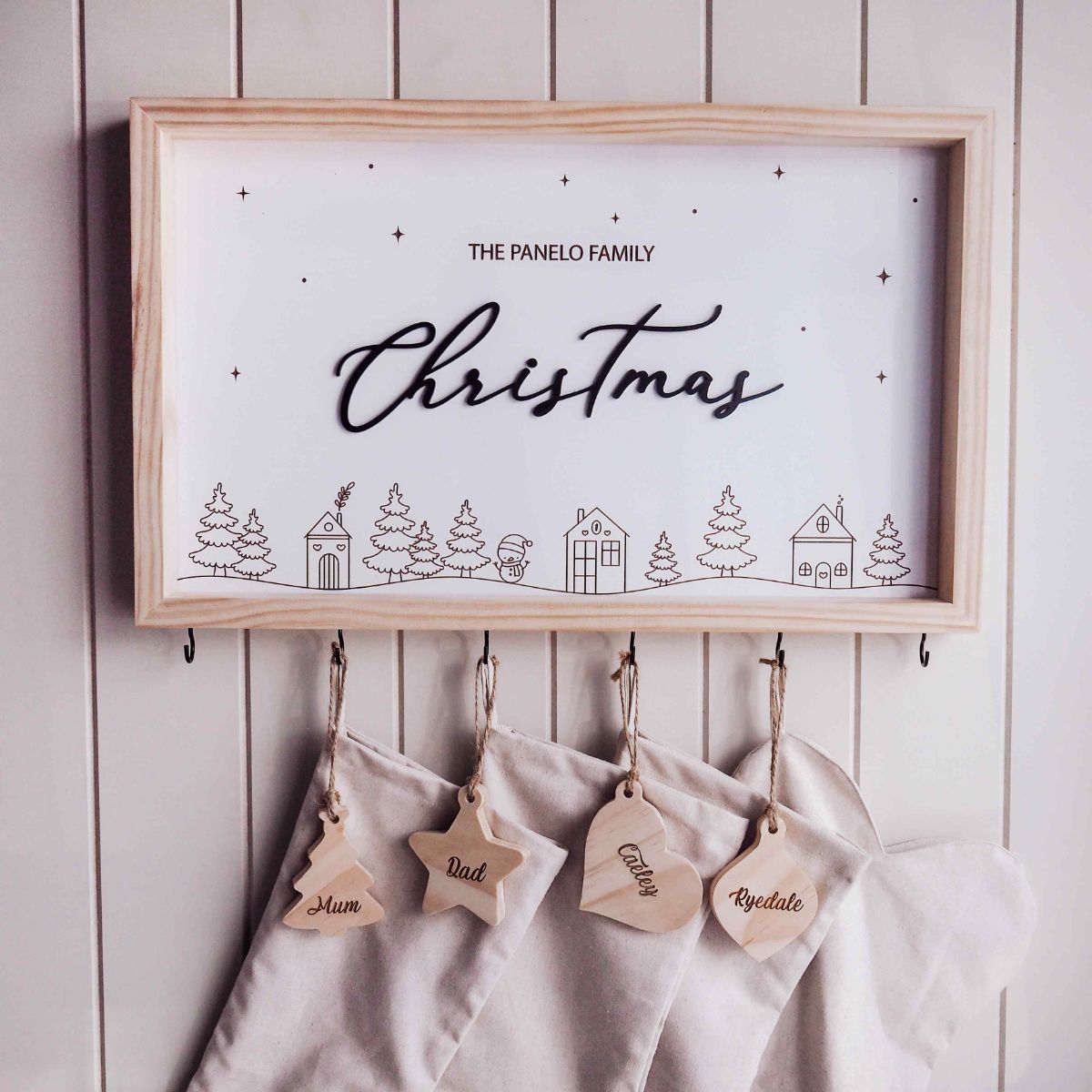 Christmas Stocking Hanger - Frame Style