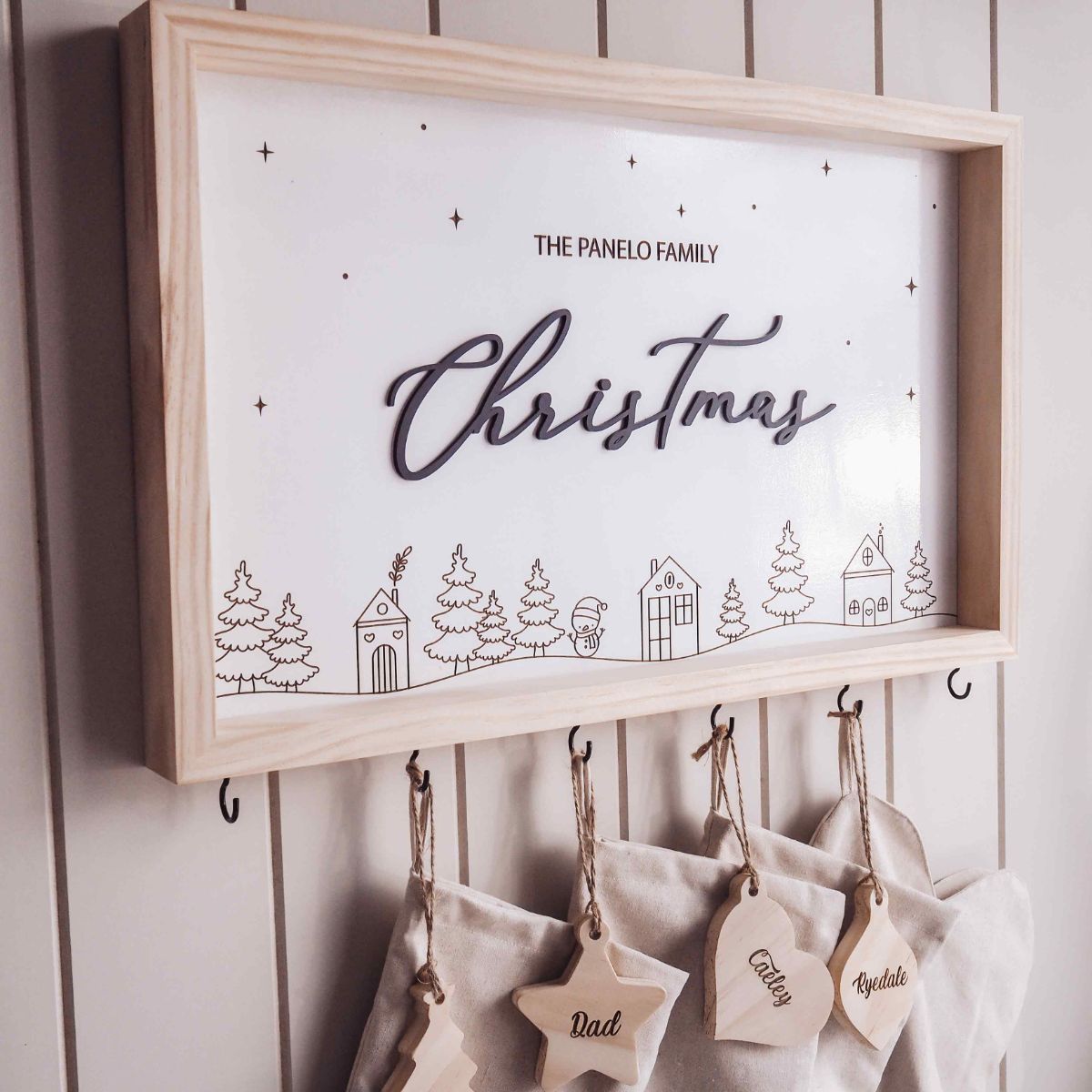 Christmas Stocking Hanger - Frame Style