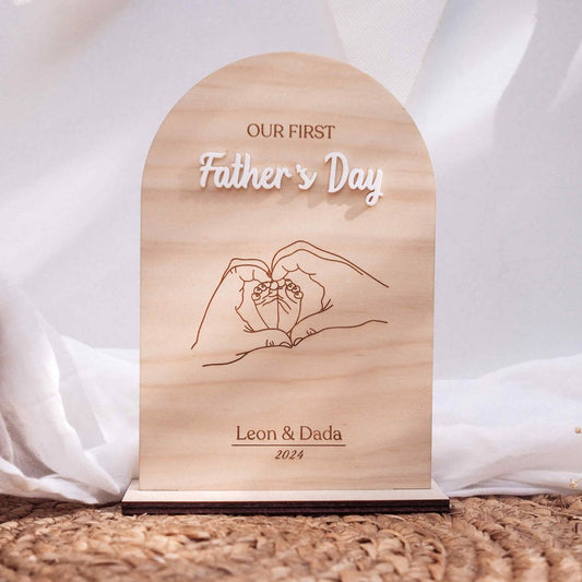 First Father's Day Plaque