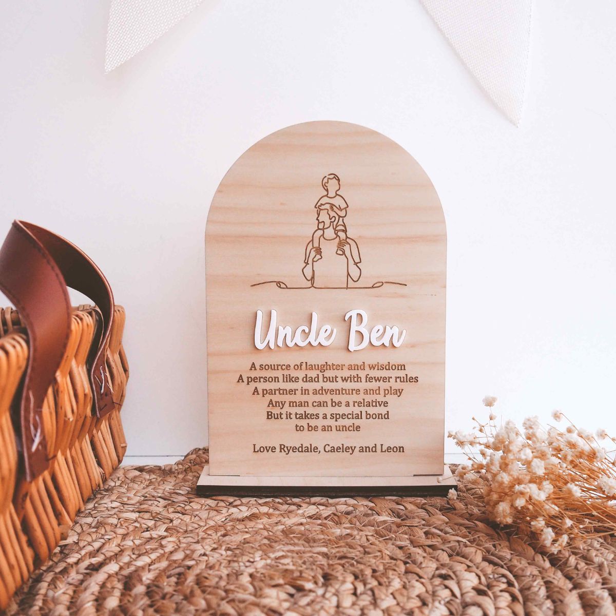 Uncle Definition Arch Plaque