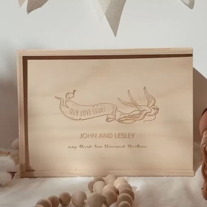 Wedding Keepsake Box - Our Love Story