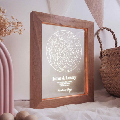 Personalised Constellation Star Map Light Frame