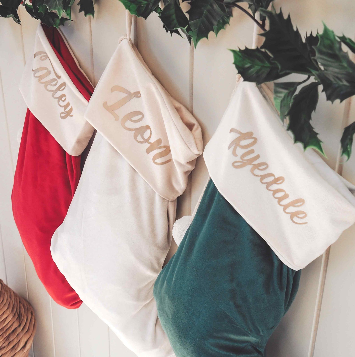 Personalised Christmas Stockings - Velvet