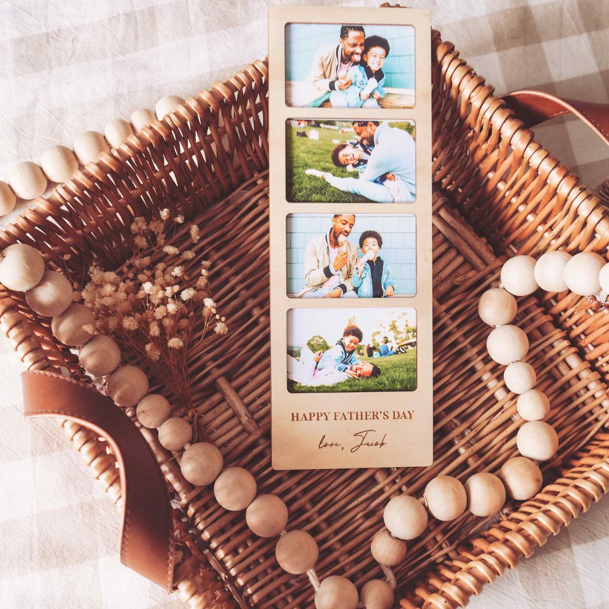 Father's Day Photo Strip Magnets