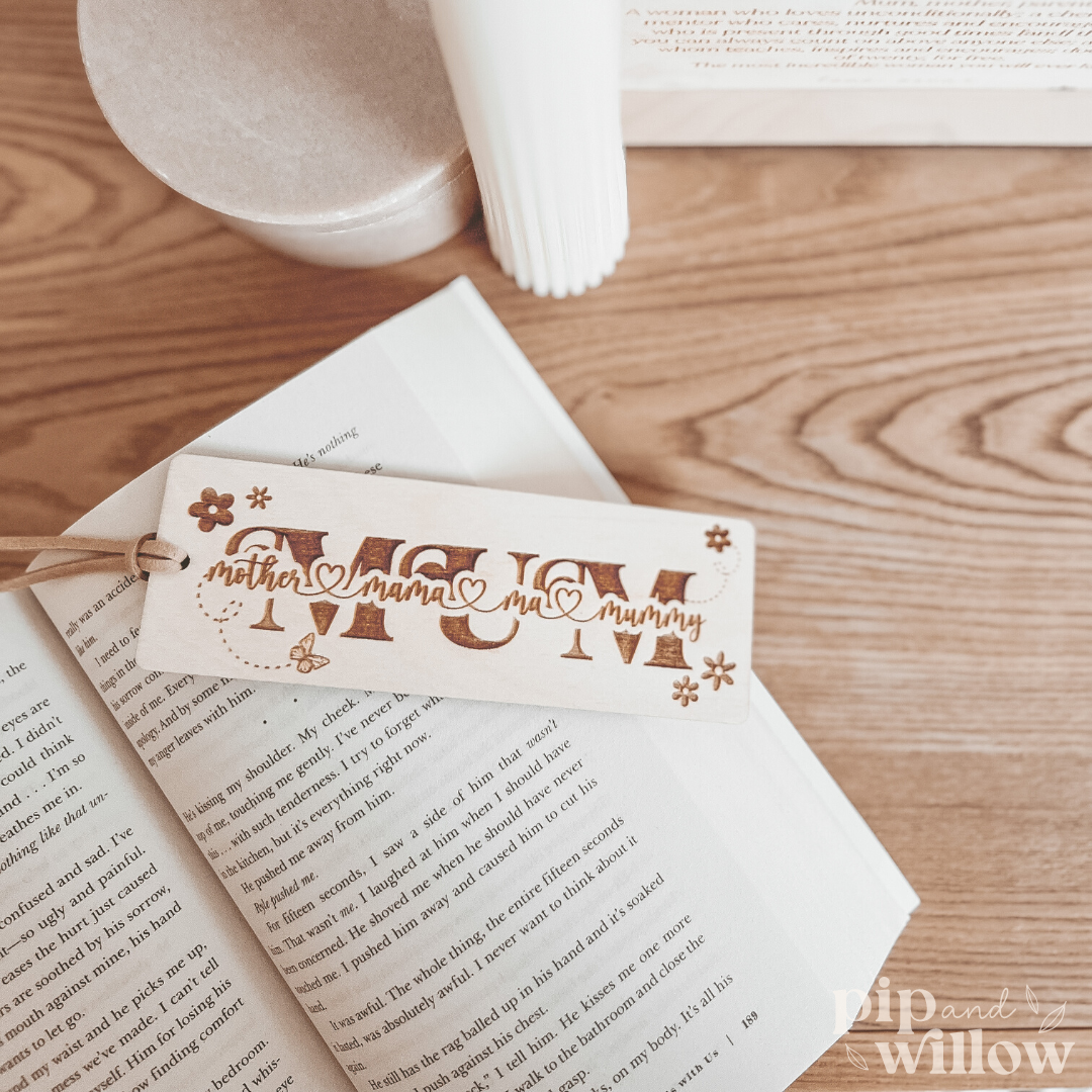 Personalised Timber Bookmark – Pip + Willow