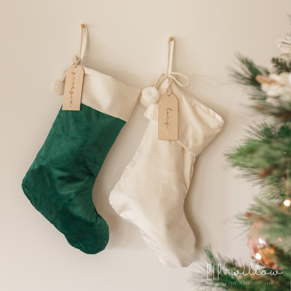 Personalised Christmas Stockings - Velvet