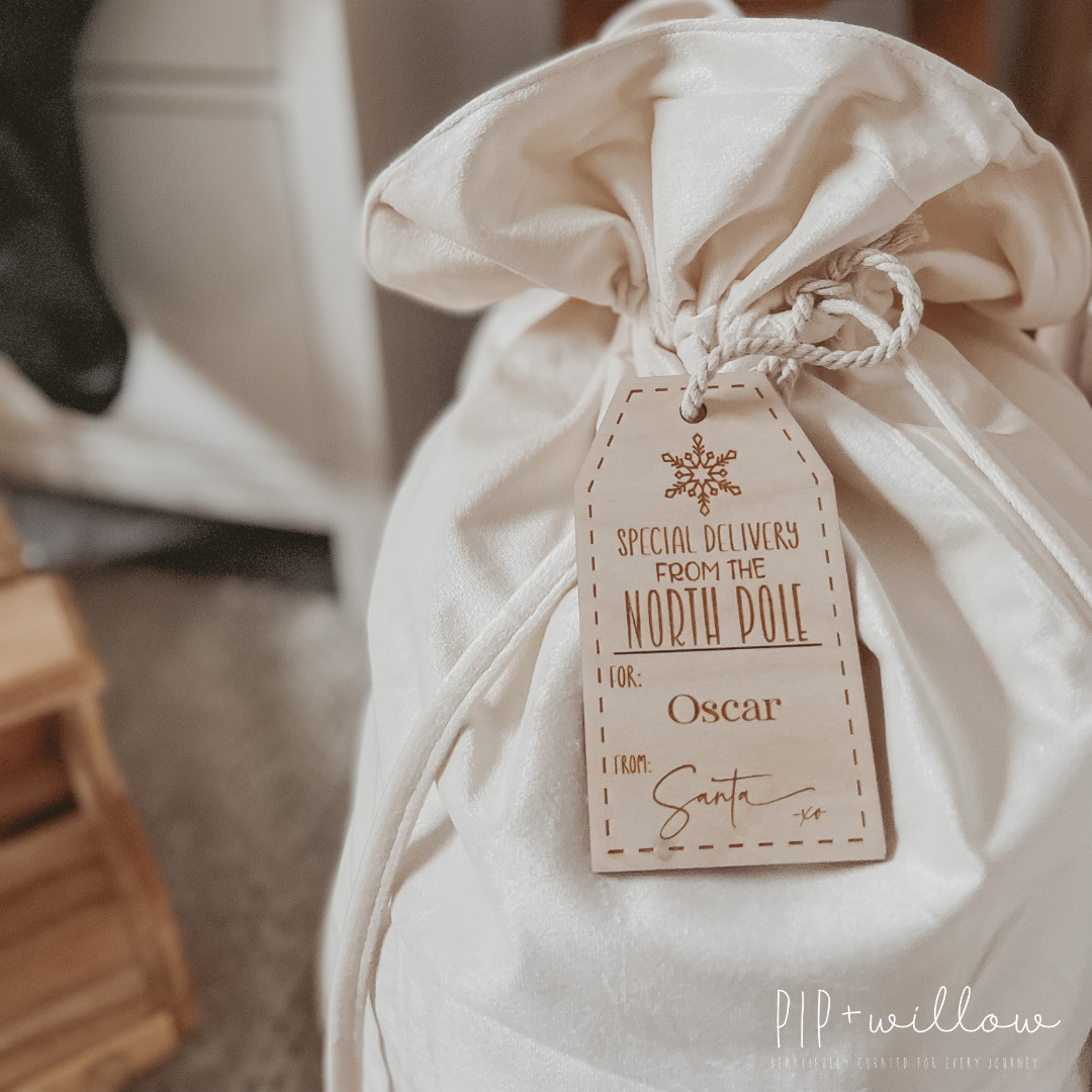 Christmas Special Delivery Tag - Wooden