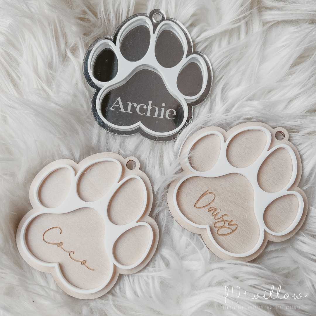 Paw Print Ornament